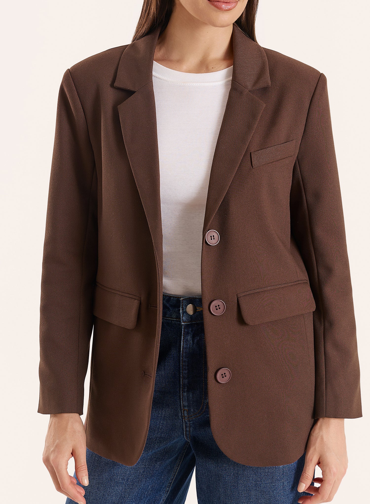 Chocolate Tailored Blazer